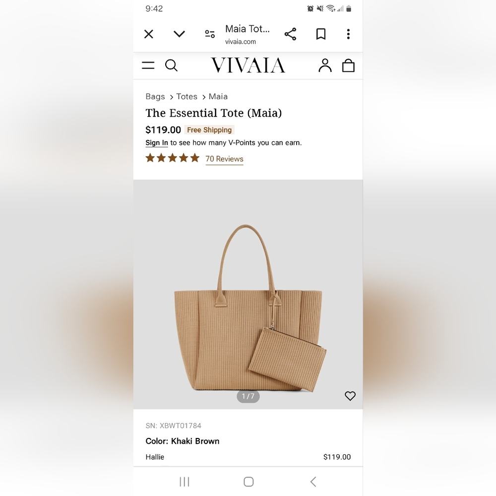 Vivaia Tote Maia